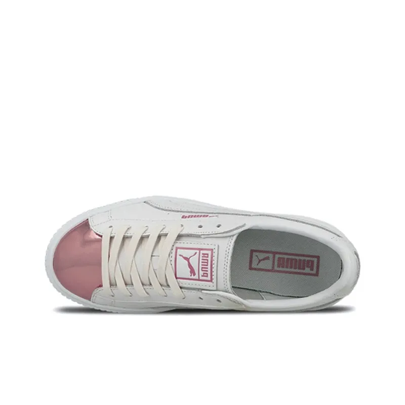 PUMA Basket Platform Metallic 'S 'White/Lilac Snow' Women's-3