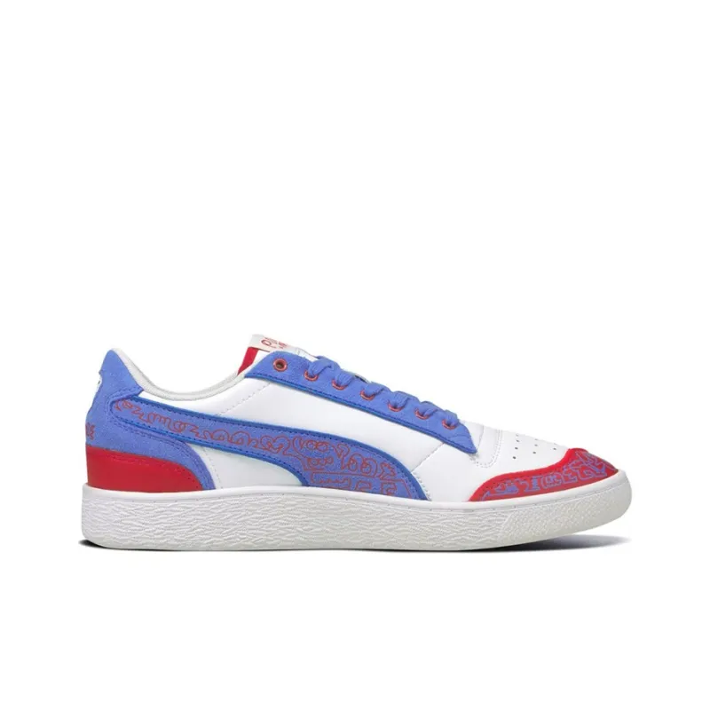 PUMA Ralph Sampson Mr Doodle Casual Shoes White/Blue/Red-1