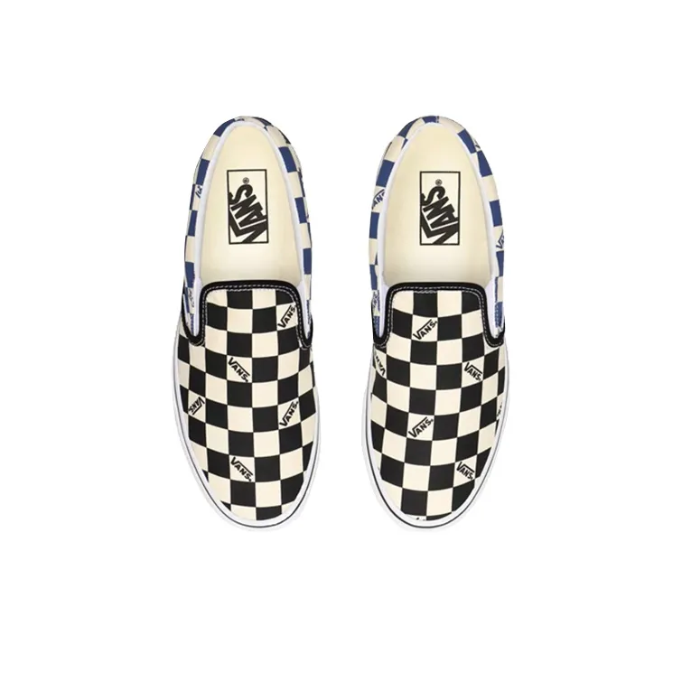 Vans Classic Slip On 'Big Check Black Navy'-3