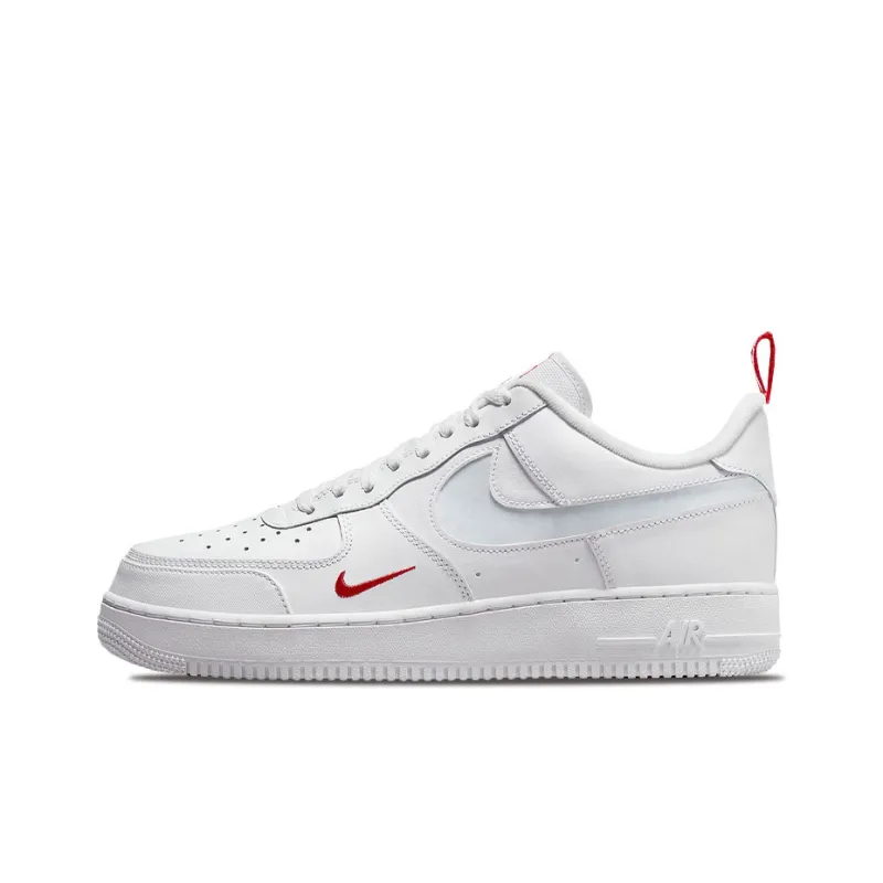 Nike Air Force 1 Low Reflective Swoosh White University Red-0