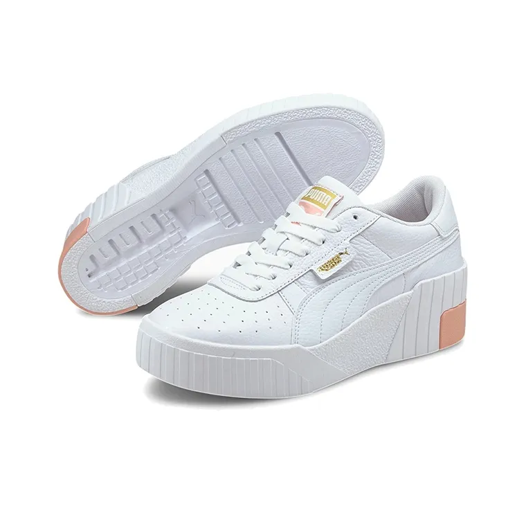 PUMA Cali Wedge 'White Apricot Blush' Women's-4