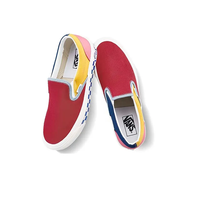 Vans Classic Slip On 98 'Red Yellow Blue'-2