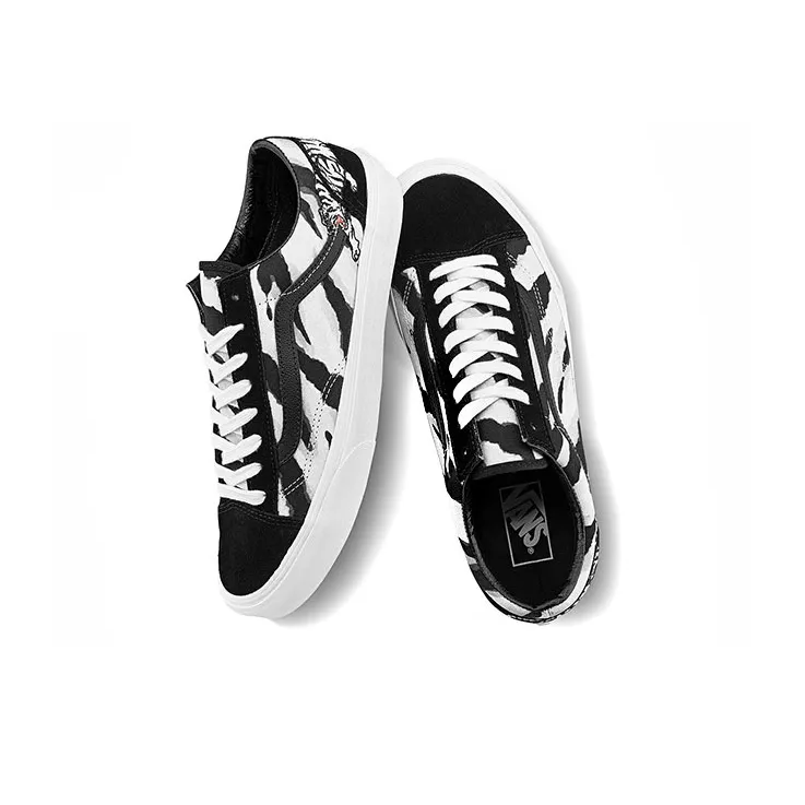 Vans Unisex Style 36 Low Top Sneakers Black/White-3