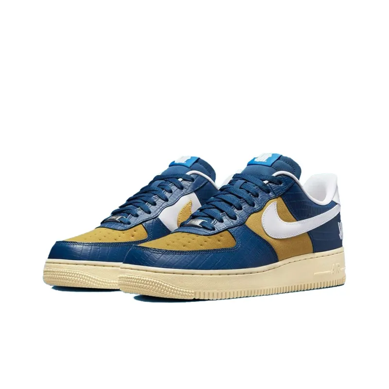 Nike Air Force 1 Low Sp Undefeated 5 On It Blue Yellow Croc-2