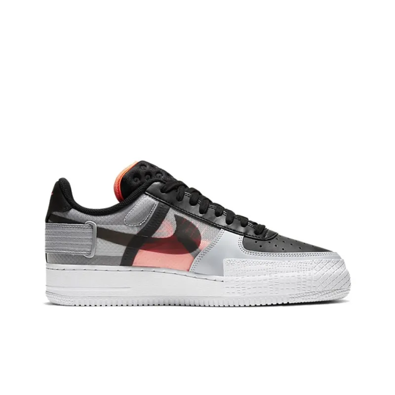 Nike Air Force 1 Type Black Hyper Crimson-1