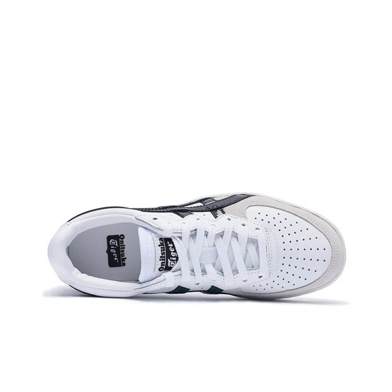 Onitsuka Tiger GSM Abrasion Resistant Low Top Skateboard Shoes Unisex White Black Green-3