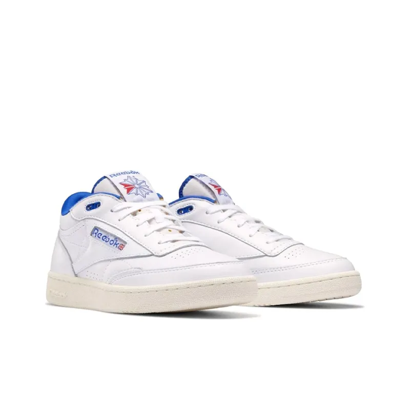 Reebok Club C Mid Ii Vintage White Bright Cobalt-2