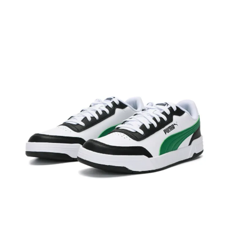 PUMA Caracal Wear resistant Lightweight Low Tops Casual Skateboarding Shoes Unisex White Green-2