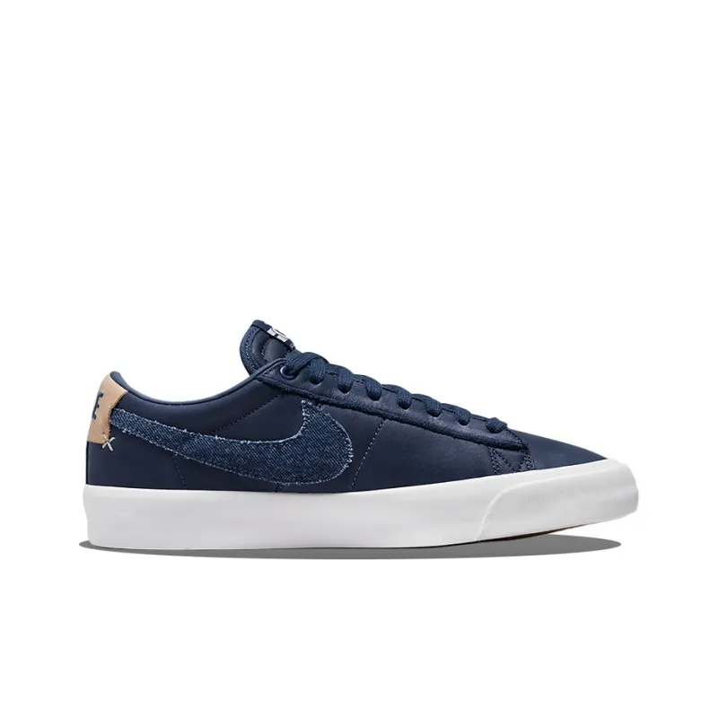 Nike Sb Zoom Blazer Low Pro Gt Denim Swoosh-1