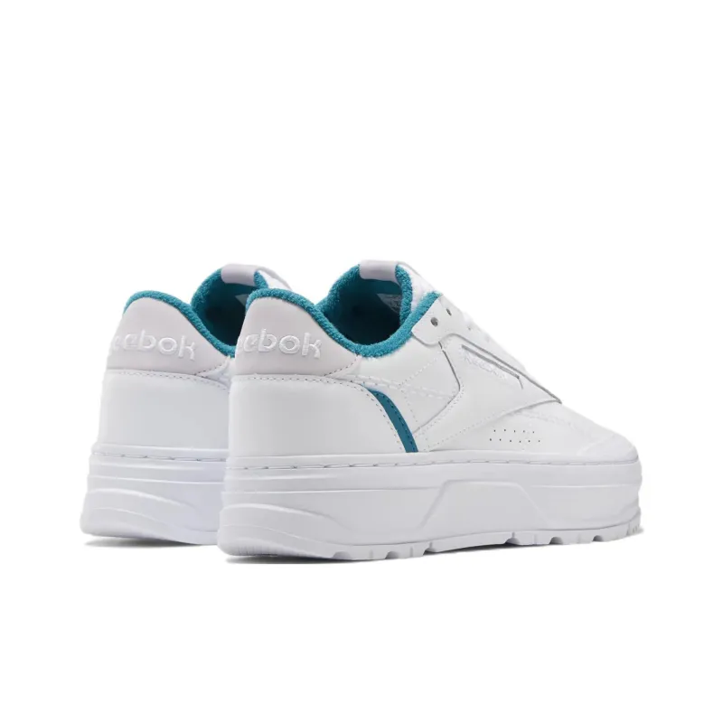 Reebok Women's Club C Double Geo 'White Seaport Teal' Women's-4