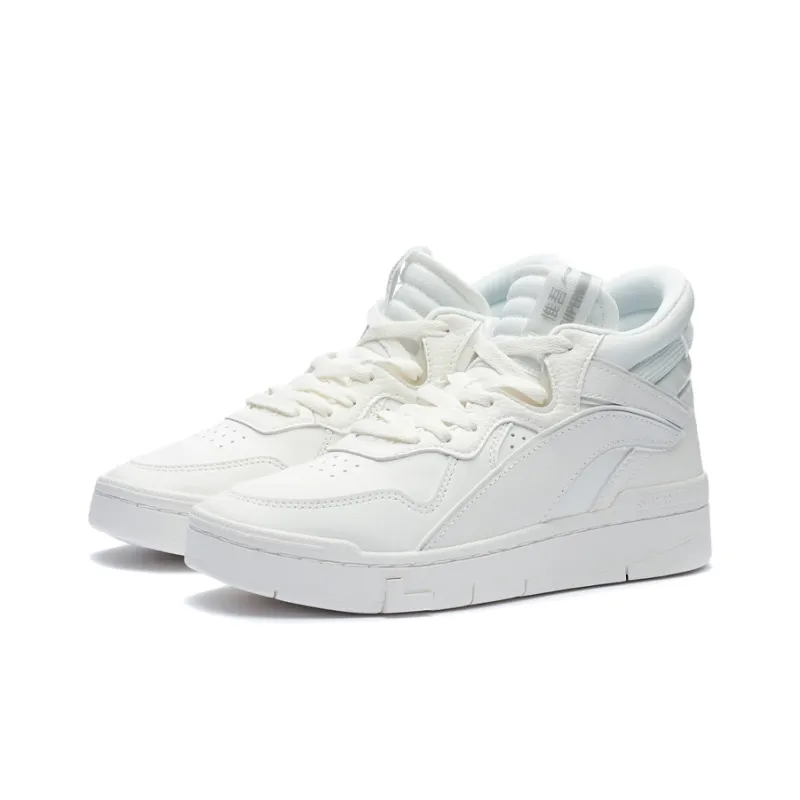 LiNing Wave Superwave Mid Mid Top Skateboard Shoes Women's Snow White-2