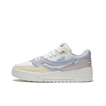 LiNing 001 BTC Btc Anti Slip Wear Resistant Low Top Skateboard Shoes Women's White Purple