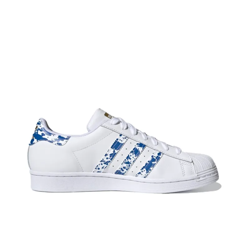 Adidas Originals Superstar 'White Blue Splatter'-1
