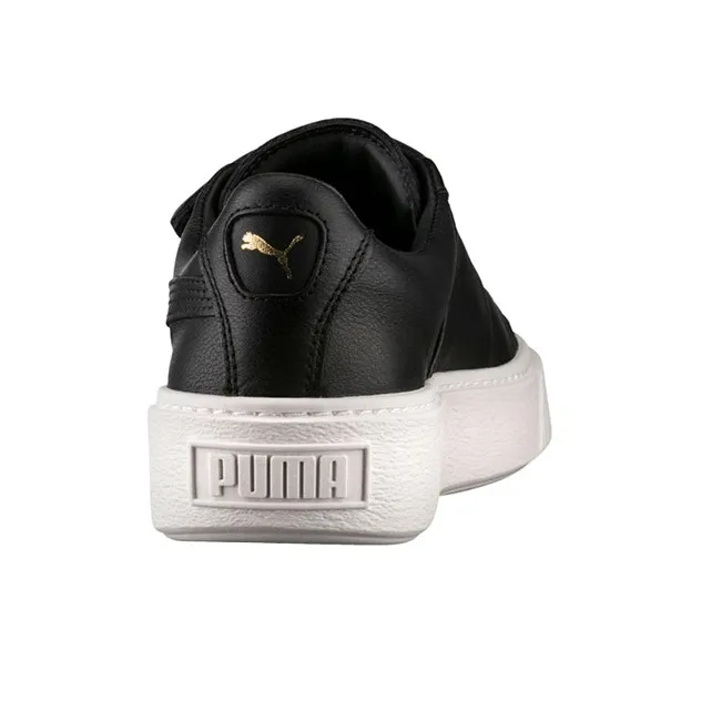 PUMA Basket Platform Big Strap 'Black' Women's-4