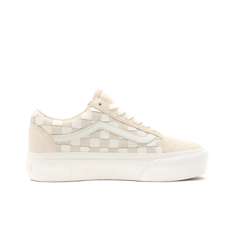 Vans Old Skool Platform 'Woven Blanc De Blanc'-1