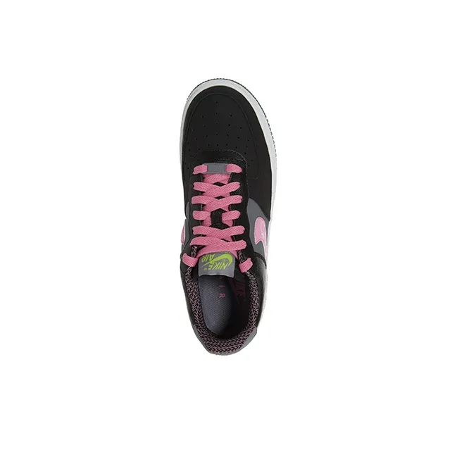 Nike Air Force 1 Cushioning Balance Lightweight Breathable Low-Top Skateboard Shoes GS Black Pink-3