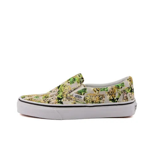 Vans Slip-on Skateboard Shoes Women's Low-Top White/Colorful