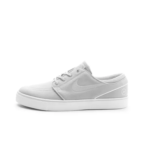 Fragment Design X Nike SB Stefan Janoski Skateboard Shoes Men Low-Top Gray