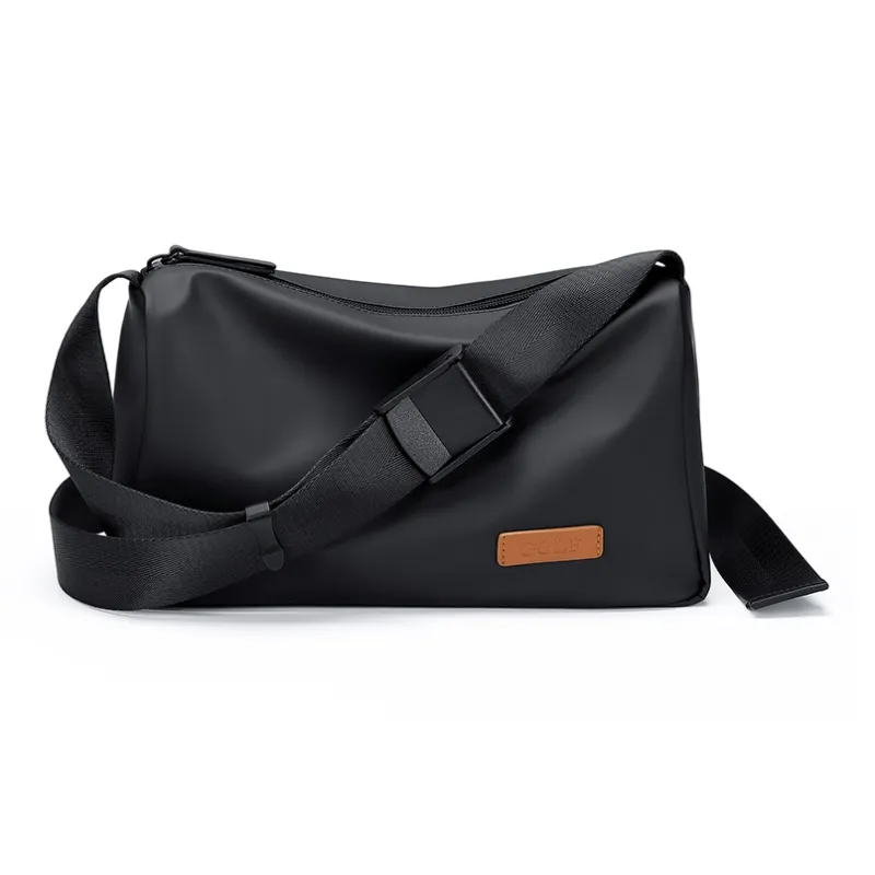 GOLF Fabric With Synthetic Leather Crossbody Bag Shoulder Bag Medium Size Men's Black/Gray-1
