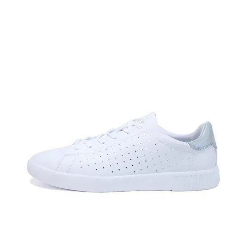 PEAK Skateboard Shoes Men Low-Top Large White/Light Gray