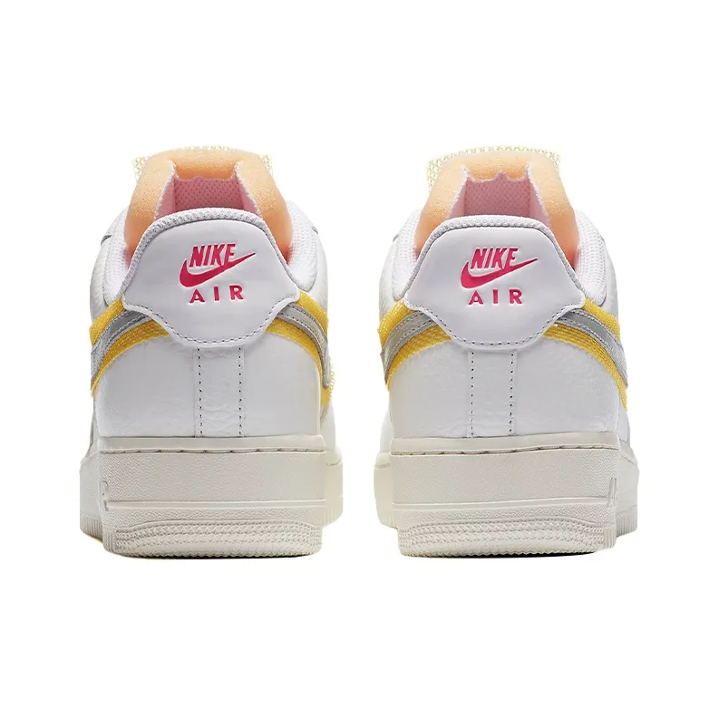 Nike Air Force 1 Low '07 Lx White Metallic Silver Gold Women's-4