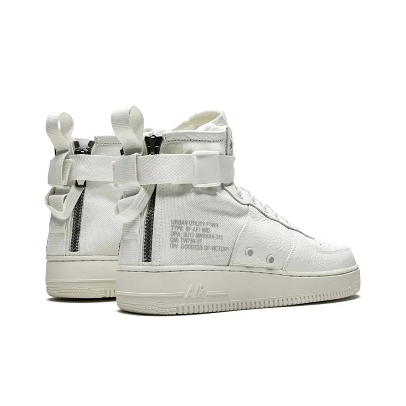 Nike Sf Air Force 1 Mid Triple Ivory-3