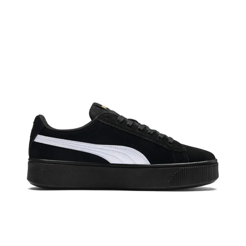 PUMA Vikky Stacked Retro Casual Skateboarding Shoes Black Women's-1
