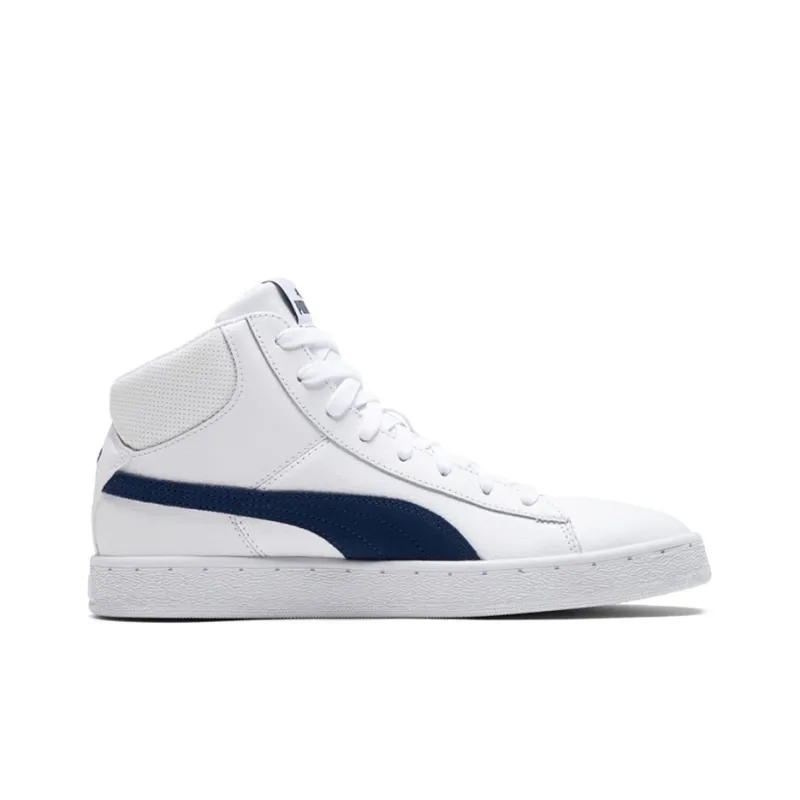 PUMA 1948 Mid Cozy Breathable Mid Tops Casual Skateboarding Shoes Unisex White-1