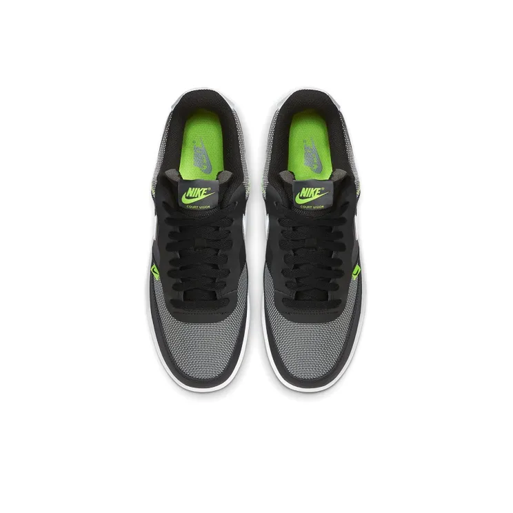Nike Court Vision Low Premium 'Black Grey Green'-4