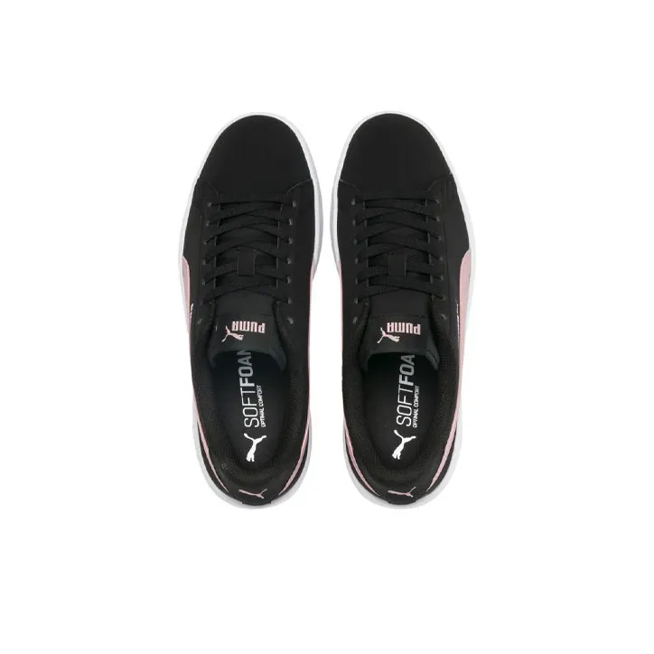 PUMA Smash Casual Board Shoes Buck Black/Pink Women's-3