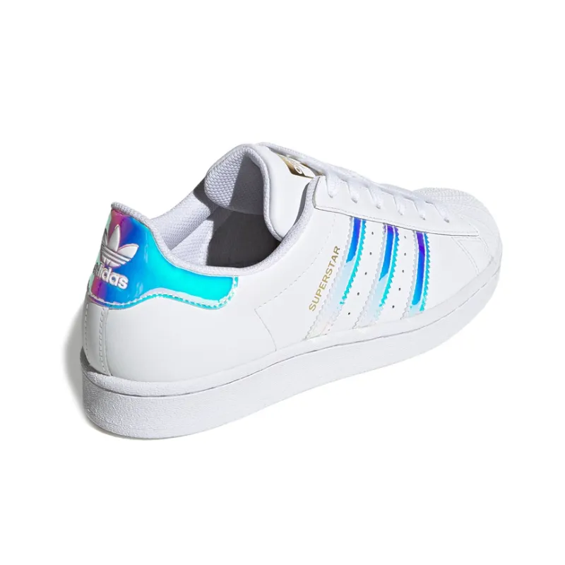Adidas Superstar White Iridescent Stripes Women's-3