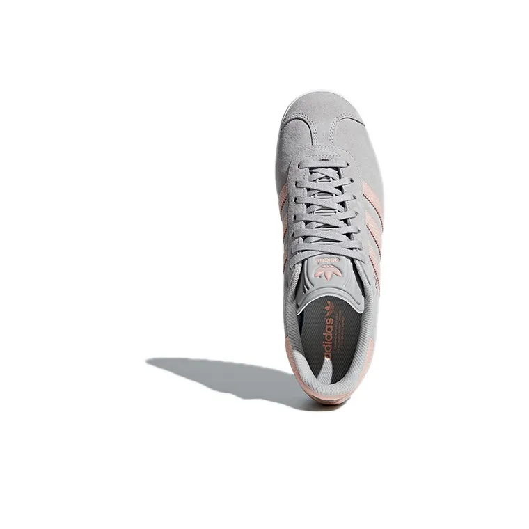 Adidas Originals Gazelle Lightweight Coverage Low Top Skateboard Shoes Women's Cool Gray-4