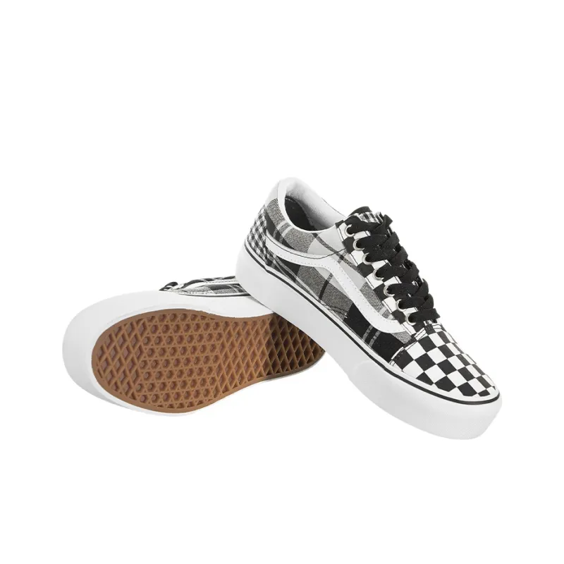 Vans Old Skool Platform 'Plaid Checkerboard' Women's-4