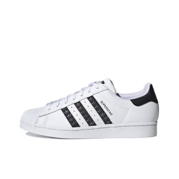 Superstar Adidas Originals 'Logo Stripes White Black'