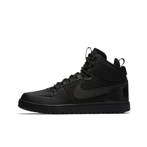 Nike Court Borough Mid Winter Triple Black