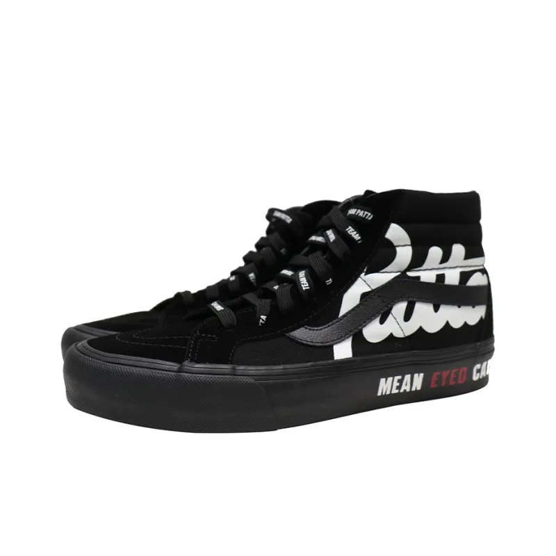 Sk8 Patta X Vault Vans Hi Reissue Vlt Lx 'Mean Eyed Cat Black'-2