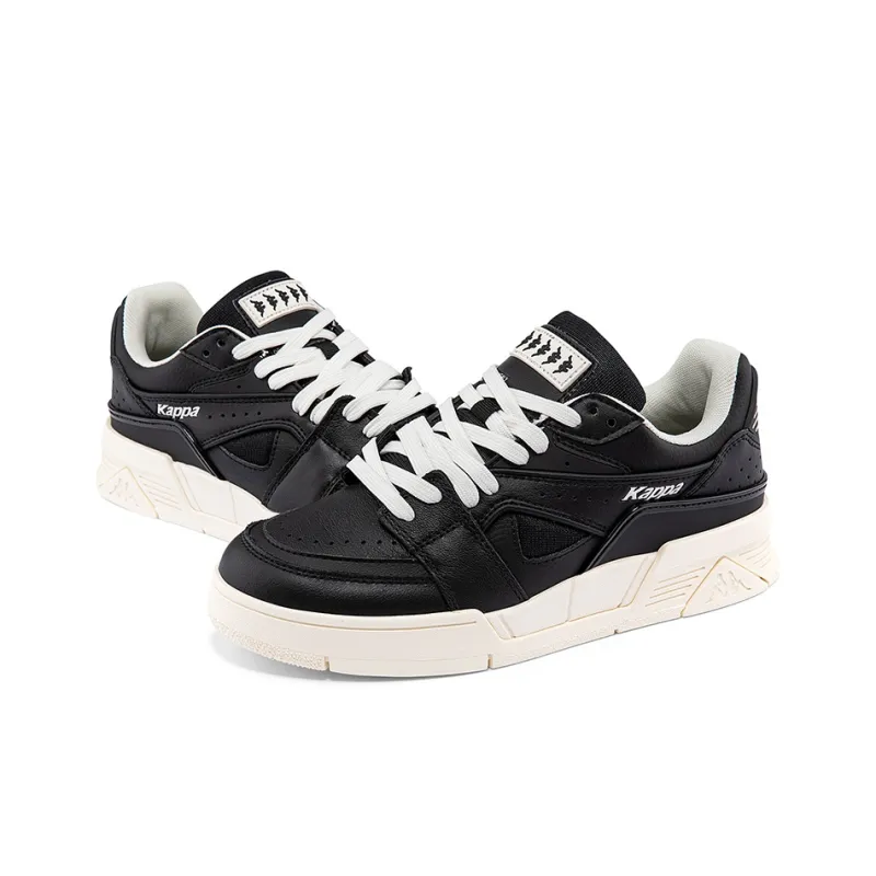 Kappa Coverage Wear Resistant Low Top Skateboard Shoes Unisex Black-3