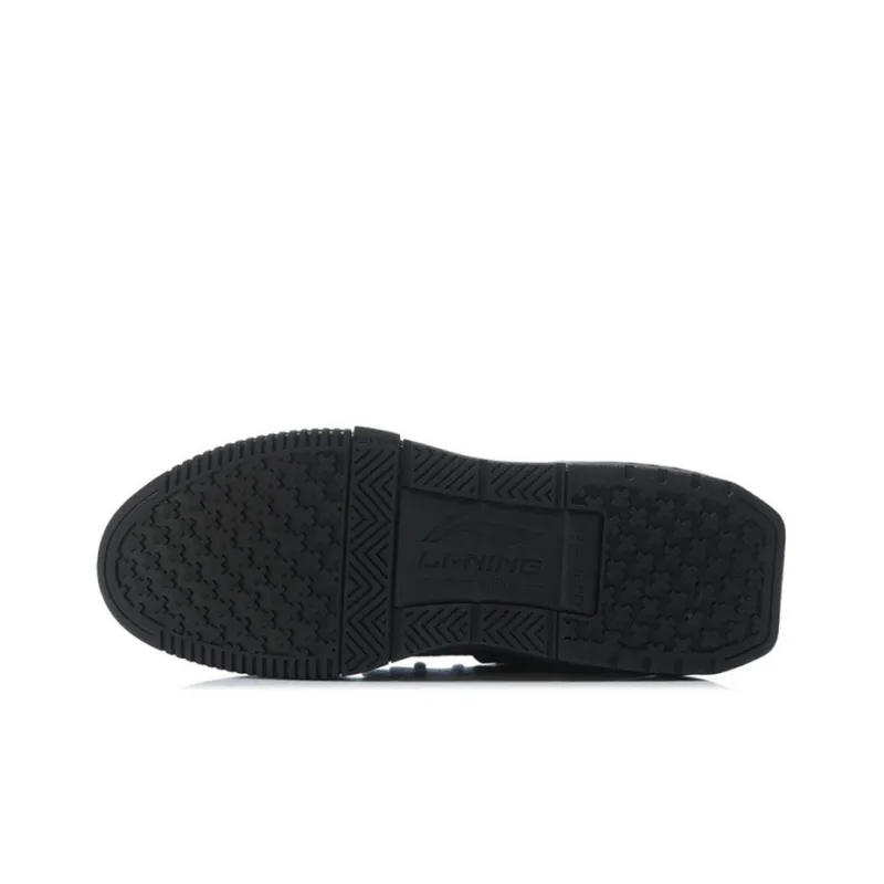 LiNing Enlightenment Slip Resistant, Abrasion Resistant, Lightweight Low Top Skateboard Shoes Men's Black-4