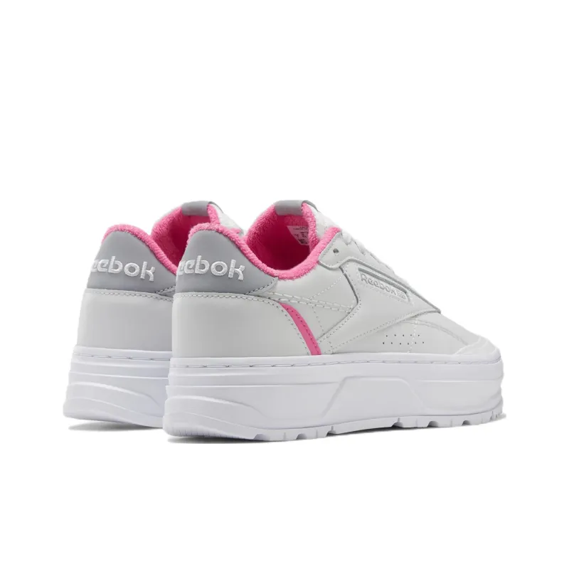 Reebok Women's Club C Double Geo 'Cold Grey Atomic Pink' Women's-4