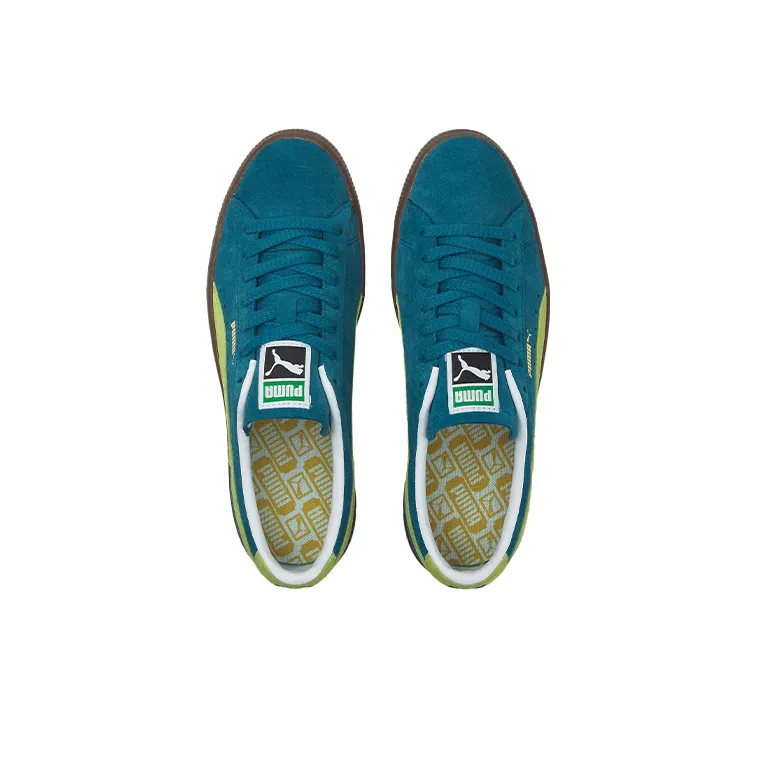 PUMA Unisex Suede Vtg Sneakers Blue/Green-3