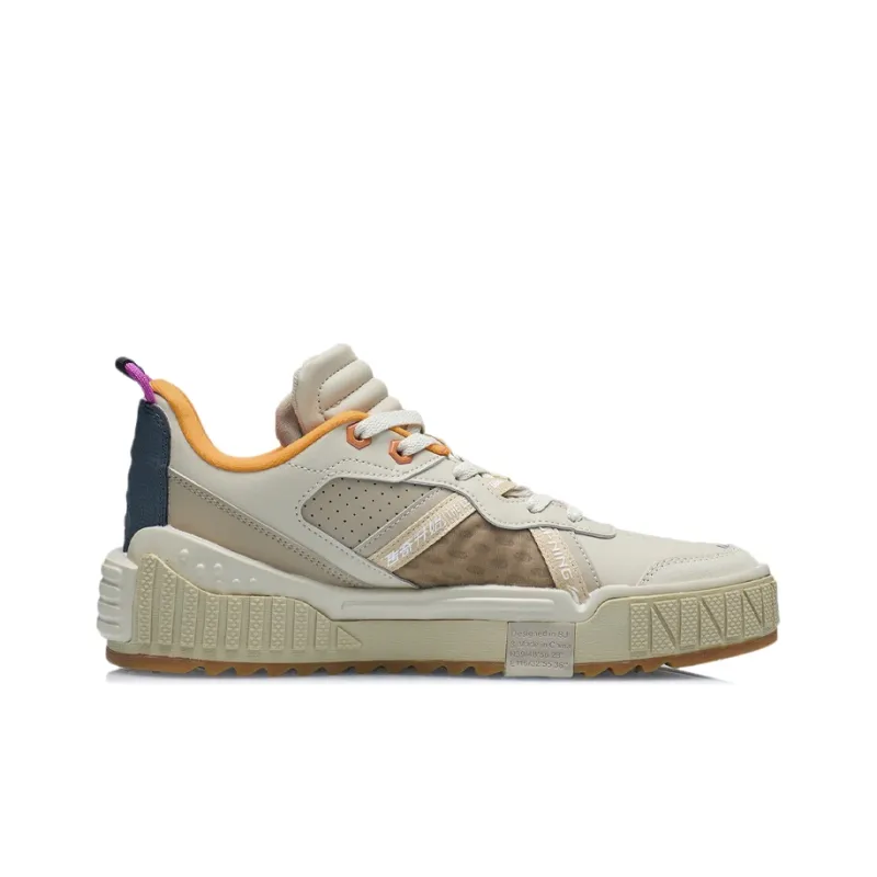LiNing 001 UNBLOCK Durable Breathable Low Top Skateboard Shoes Dusty Khaki-1
