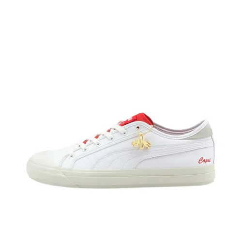 PUMA Capri Skateboard Shoes Unisex Low-Top White/Red