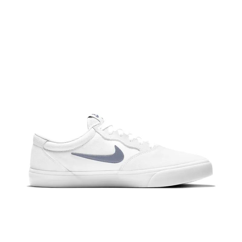Nike SB Chron SLR Slip-Resistant Cushioning Wear-Resistant Low-Top Skateboard Shoes Unisex White Light Blue-1