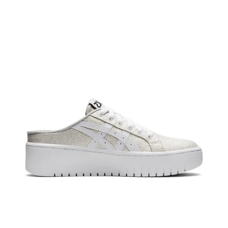 Asics Classic Ct Slip Resistant And Breathable Low Top Skateboard Shoes Women's White Gold-1