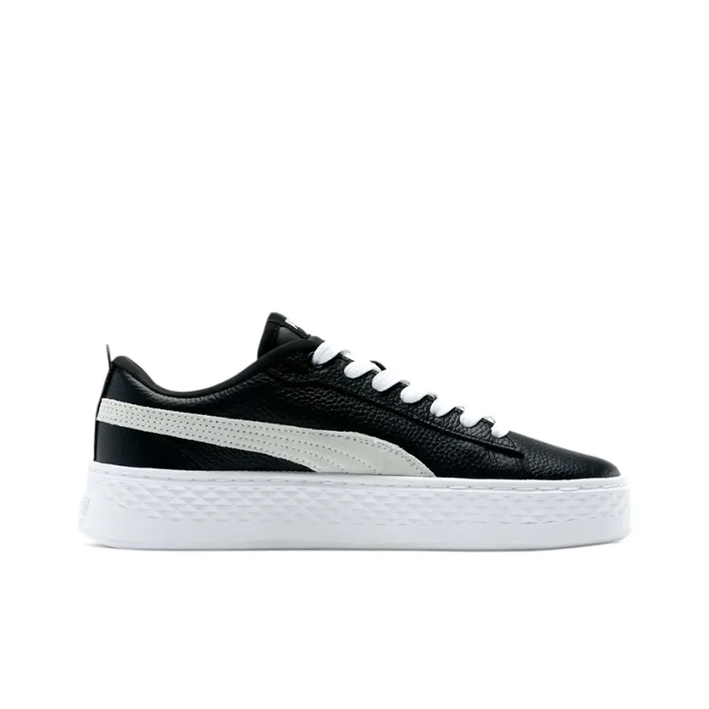 PUMA Smash Platform Leather 'Black' Women's-1