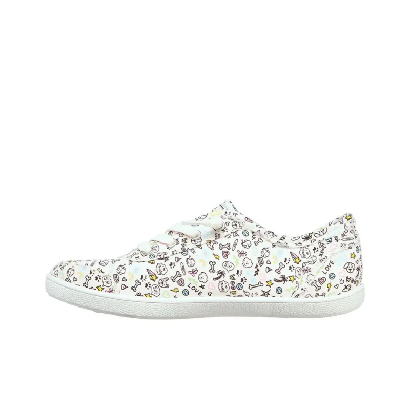 Skechers Bob's B Cute Low Top Sneakers White/Black Women's-0