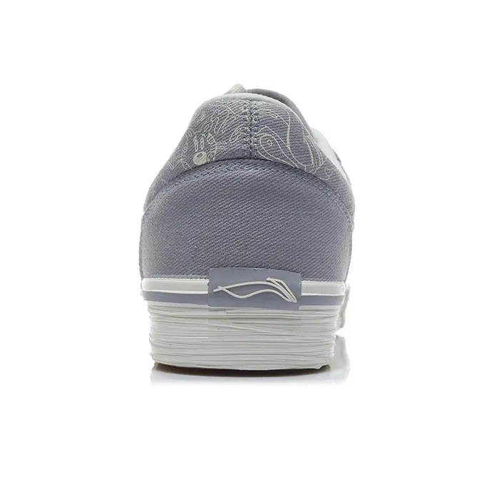 STEVEN HARRINGTON x LiNing Slip Resistant Cushioning Wear Resistant Low Top Skateboard Shoes Men's Snow Gray-3