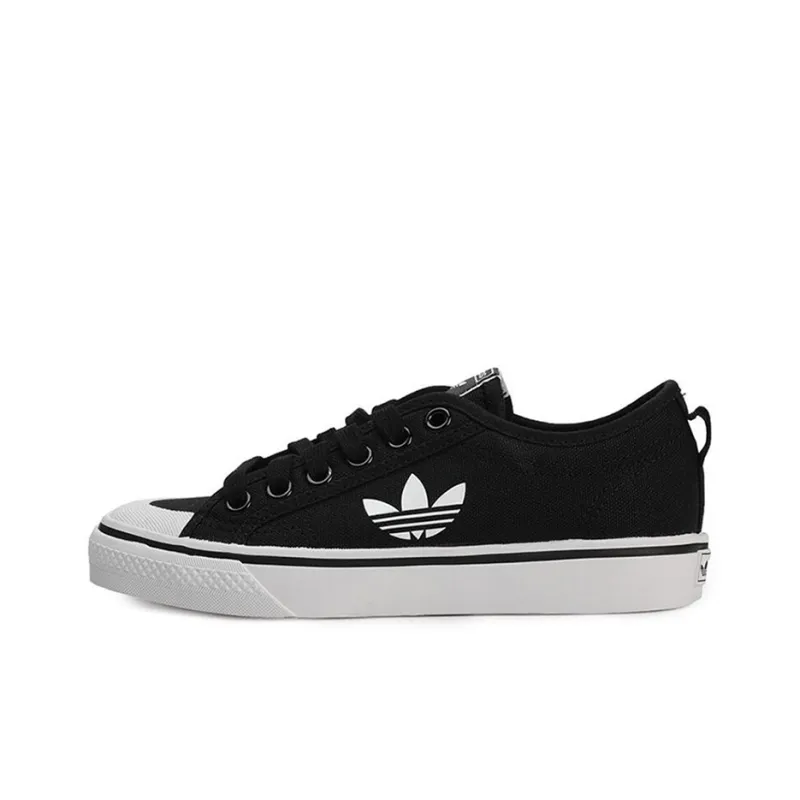 Adidas Nizza Trefoil Core Black Crystal White Women's-0