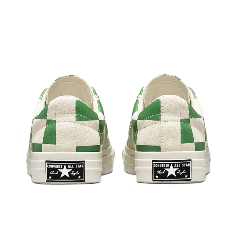 Converse One Star Ox Blocked Warped Board Green-3