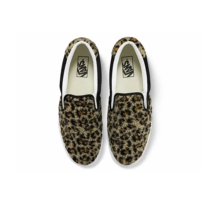 Vans Slip On Sherpa Leopard Women's-2